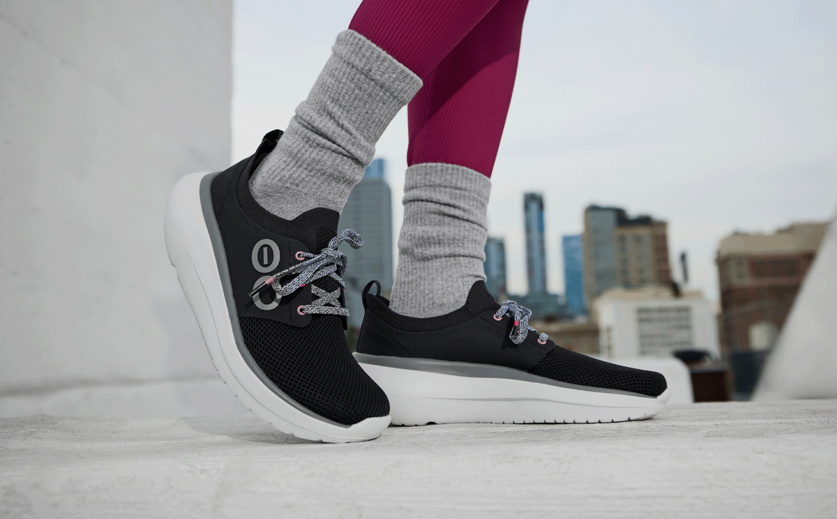 Women's OOmy Stride - White Black - Image 8